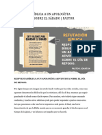 02.respuesta Bíblica A Un Apologísta Adventista Sobre El Sábado Pastor Jonatán