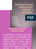 Constructivismo Piaget Vigotskiy Maturana