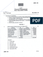 FinancialManagement October2019 B B A WithCredits RegularJune-2017PatternSecondYearB B A 386E9789