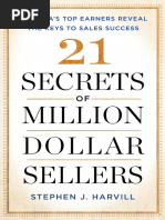 21 Secrets of Million-Dollar Sellers - America's Top Earners Reveal The Keys To Sales Success