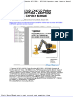 Tigercat x870d Lx870d Feller Buncher 87073501 87075000 Operator Service Manual