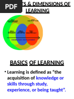 Concepts & Dimensions of Learning