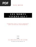 Les Morts Vivent-Ils