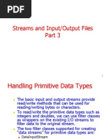 Streams and Input/Output Files