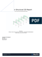 SkyCiv Structural 3D Report