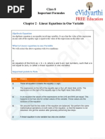 Class 8 Chapter 2 Maths Important Formulas