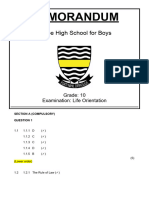 MEMO GR 10 June Mid-Year Exam 2022