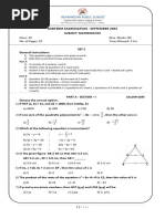 Class10 Math Previousyearmidtermpaper Practice 90746