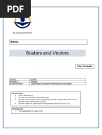 Scalars and Vectors QP 1