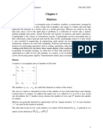 1 Matrix Algebra Fall 22-23