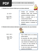 Regras Divisão Casas Decimais