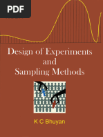 KC Bhuyan - Design of Experiments and Sampling Methods (2021)