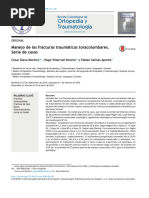 Ortopedia y Traumatología: Manejo de Las Fracturas Traumáticas Toracolumbares. Serie de Casos