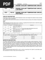 Engine Coolant Temperature