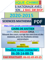 2bac-Sm FR Examens Nationaux Physique-Chimie 2015 A 2020