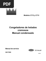 Congeladores de Helados Cremosos Manual Condensado: Modelos C712 y C713