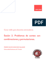 Combinaciones y Permutaciones PDF