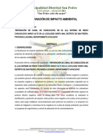 Municipalidad Distrital San Pedro: Declaración de Impacto Ambiental