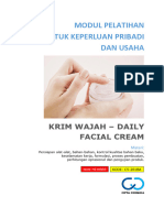 Modul Pelatihan Membuat Krim Wajah