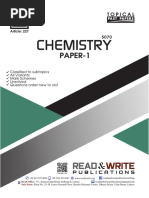 Chemistry Paper 1 Topical Unsolved MCQs