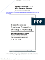 Daewoo Doosan Forklift b13t 2 b15t 2 b18t 2 Service Manual