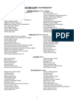 Vocabulario, Verbos Irregulares