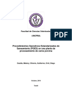 Procedimientos Operativos Estandarizados de Saneamiento (POES) en Una Planta de Procesamiento de Carne Porcina