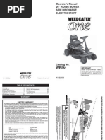 Weedeater One Service Manual