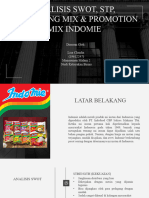 Analisis Swot, STP, Marketing Mix & Promotion Mix Indomie