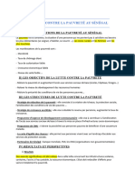 La Lutte Contre La Pauvreté Au Sénégal