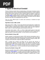 Conduit Construction Materials