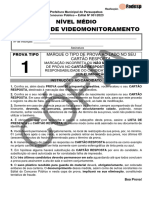 Prova de Operador de Videomonitoramento Tipo 1 20-11-2023