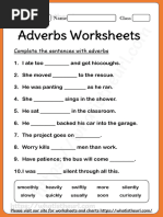 Printable Adverb Worksheets For 2nd Grade Exercise 2