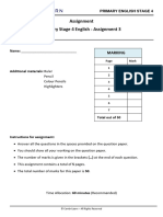 English Cambrilearn Grade 4 Assignment 3