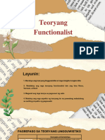 Teoryang Functionalist