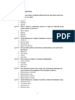 MCQ On Veterinary-Epidemiology