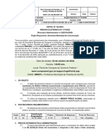 Modelo Edital Pregão Eletrônico