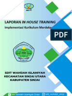 Laporan in House Training: Implementasi Kurikulum Merdeka