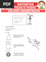 Ejercicios de Solidos Geometricos para Tercero de Primaria