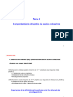 Tema 4. Comp. Dinámico de Suelos Cohesivos