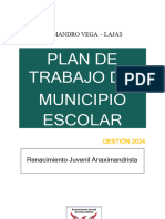 Plan de Trabajo Consejo Estudiantil (Modelo)