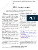 Unconsolidated-Undrained Triaxial Compression Test On Cohesive Soils