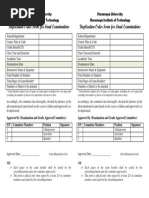 Duplication Order Form For Final Exam