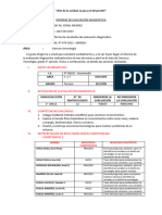 INFORME DE EVALUACIÓN DIAGNOSTICA - C y T 3°