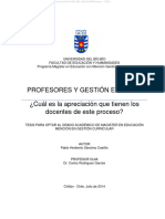 Profesores y Gestion Escolar