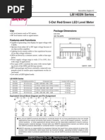 LB1403N Series: 5-Dot Red/Green LED Level Meter