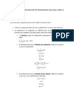 Indicaciones Desarrollo de Procedimientos - Alumnos