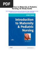 Introduction To Maternity Pediatric Nursing 6e Study Guide