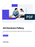 Ad Hominem Fallacy