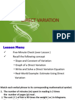 q2 Direct Variation Gclass